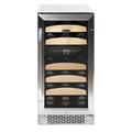 Whynter BWR-281DZ 28 Bottle Built-In Dual Zone Wine Cooler Refrigerator