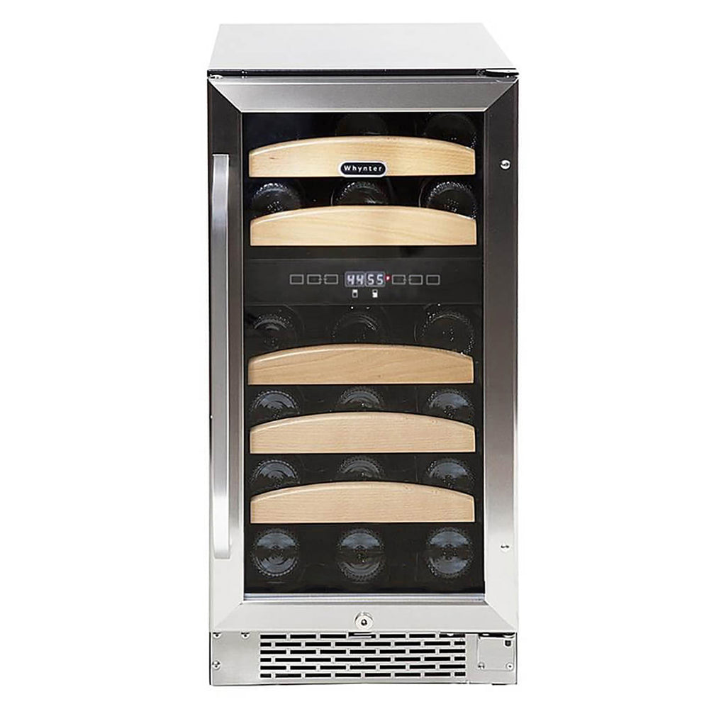 Whynter BWR-281DZ 28 Bottle Built-In Dual Zone Wine Cooler Refrigerator