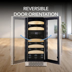 Whynter BWR-281DZ 28 Bottle Built-In Dual Zone Wine Cooler Refrigerator