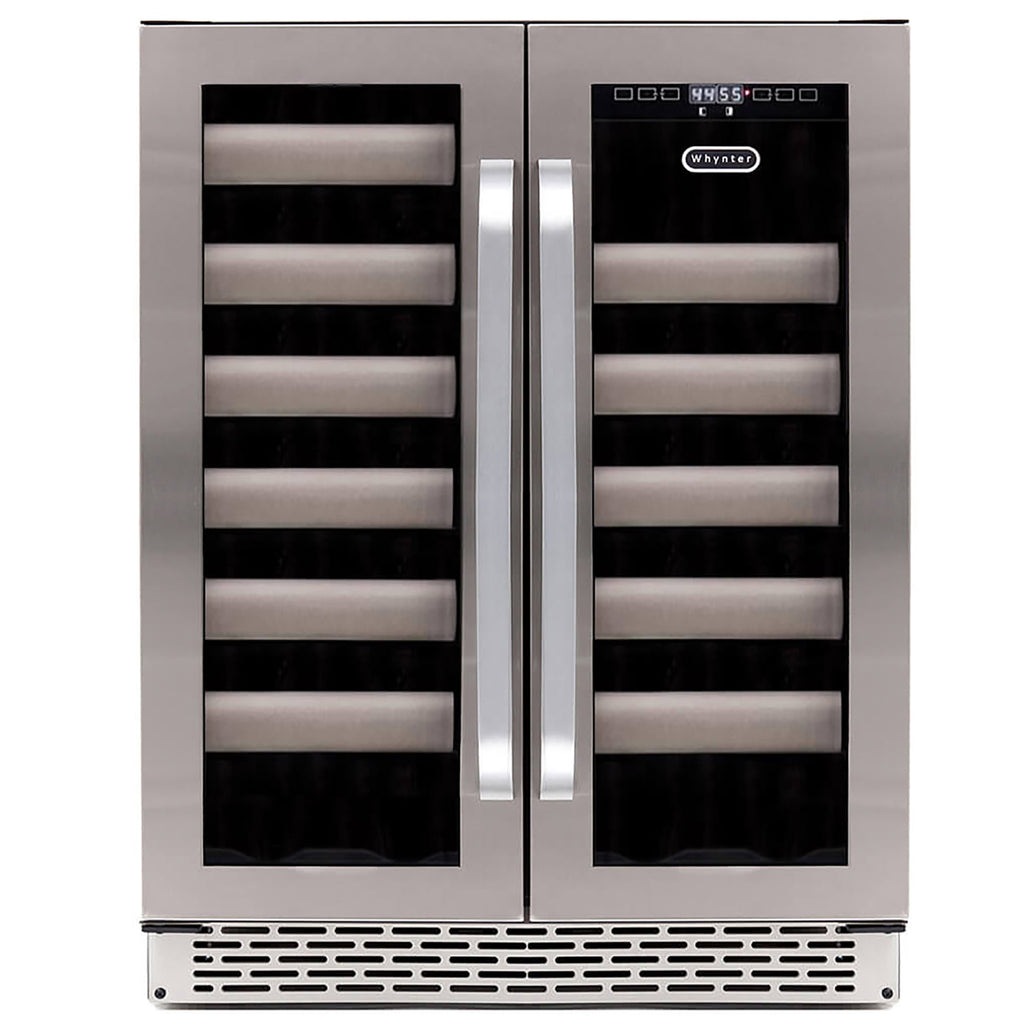 Whynter BWR-401DS 40 Bottle Built-In Dual Zone Wine Cooler Refrigerator