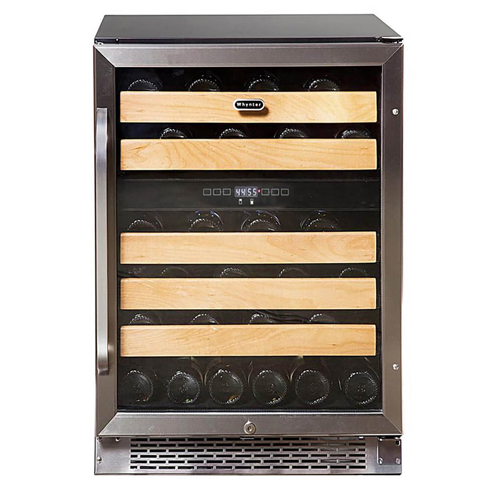 Whynter BWR-462DZ 46 Bottle Built-In Dual Zone Wine Cooler Refrigerator