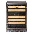 Whynter BWR-462DZ 46 Bottle Built-In Dual Zone Wine Cooler Refrigerator