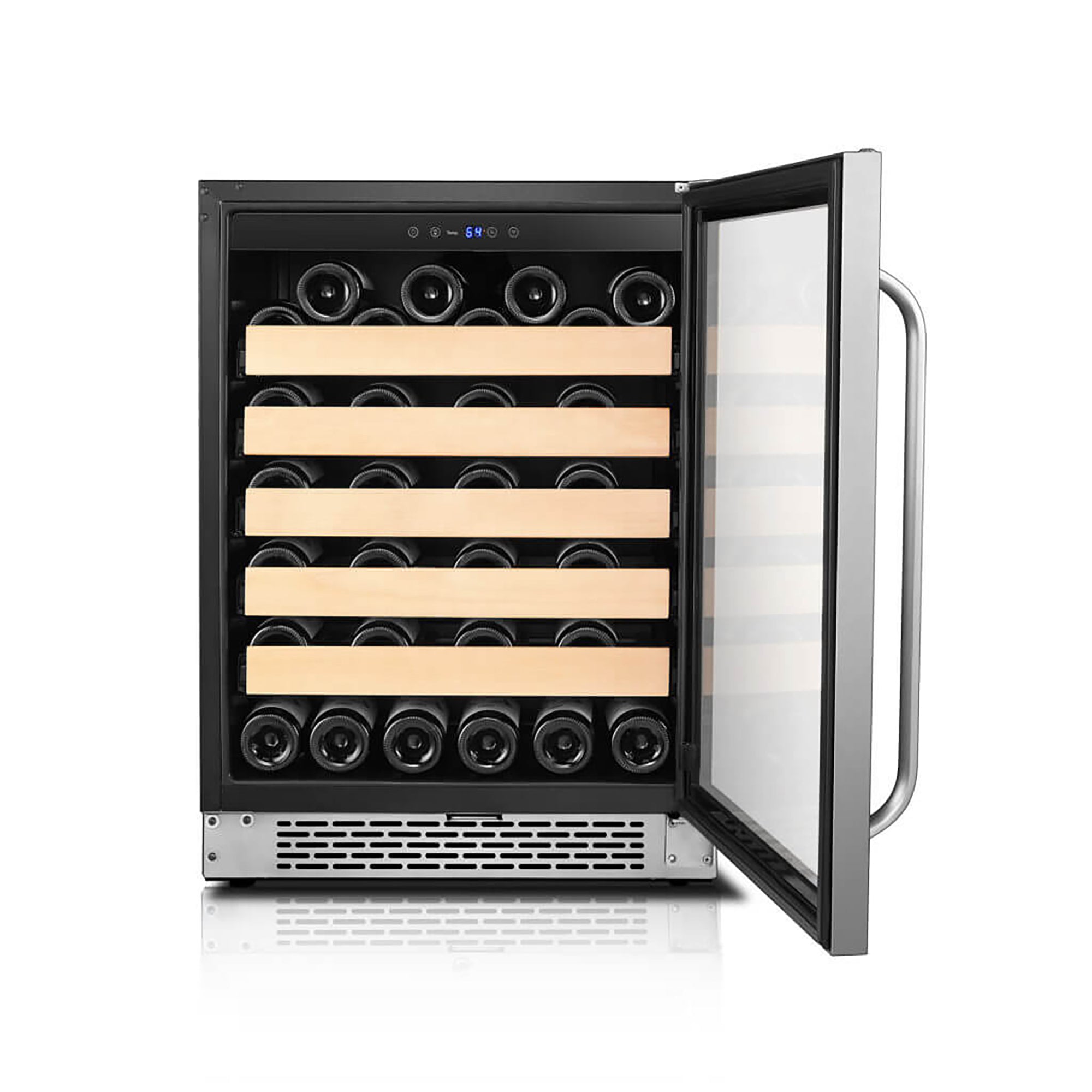 Whynter BWR-541STS 54 Bottle Built-In Single Zone Wine Cooler Refrigerator