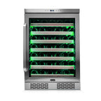 Whynter BWR-545XS 54 Bottle Built-In Single Zone Wine Cooler Refrigerator