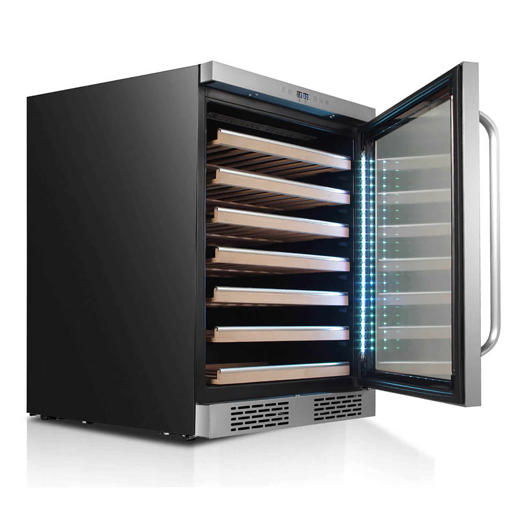 Whynter BWR-545XS 54 Bottle Built-In Single Zone Wine Cooler Refrigerator