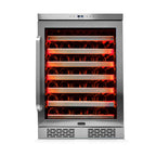 Whynter BWR-545XS 54 Bottle Built-In Single Zone Wine Cooler Refrigerator