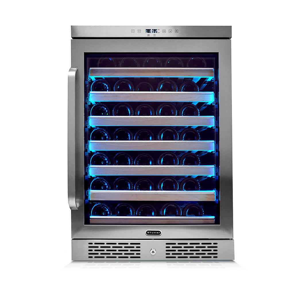 Whynter BWR-545XS 54 Bottle Built-In Single Zone Wine Cooler Refrigerator