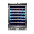 Whynter BWR-545XS 54 Bottle Built-In Single Zone Wine Cooler Refrigerator