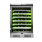 Whynter BWR-545XS 54 Bottle Built-In Single Zone Wine Cooler Refrigerator