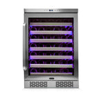 Whynter BWR-545XS 54 Bottle Built-In Single Zone Wine Cooler Refrigerator